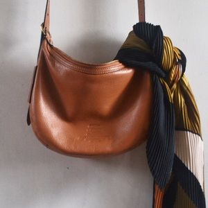 Lauren Ralph Lauren chestnut leather satchel